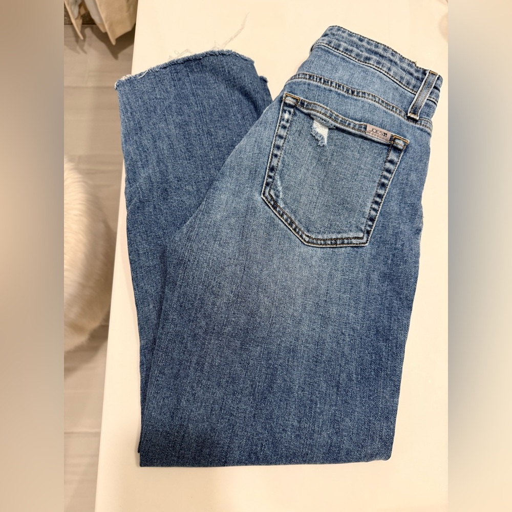 Joe's Jeans Light Blue Straight Leg Cropped Denim